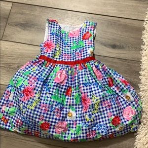 Bumble bee plaid dress